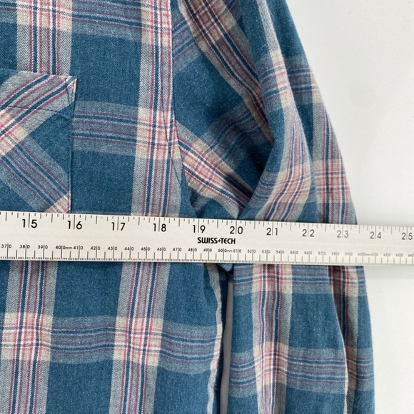 Brunswick Garments Shirt Men's L Clint Shadow Plaid Front Button Classic Wear - Picture 6 of 12